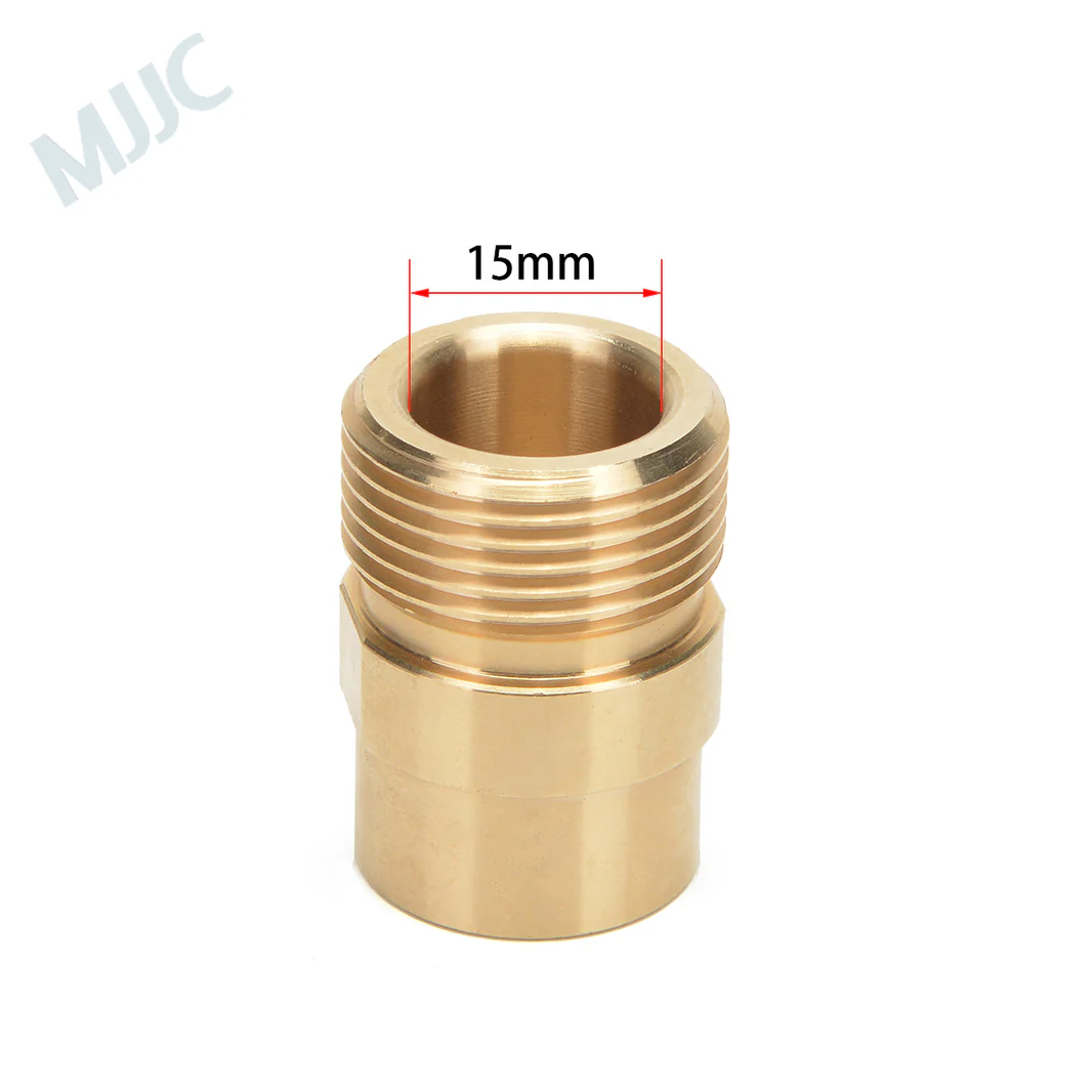 Tetik silahlar için 15 mm delikli adaptörlü M22x1.5mm erkek dişli