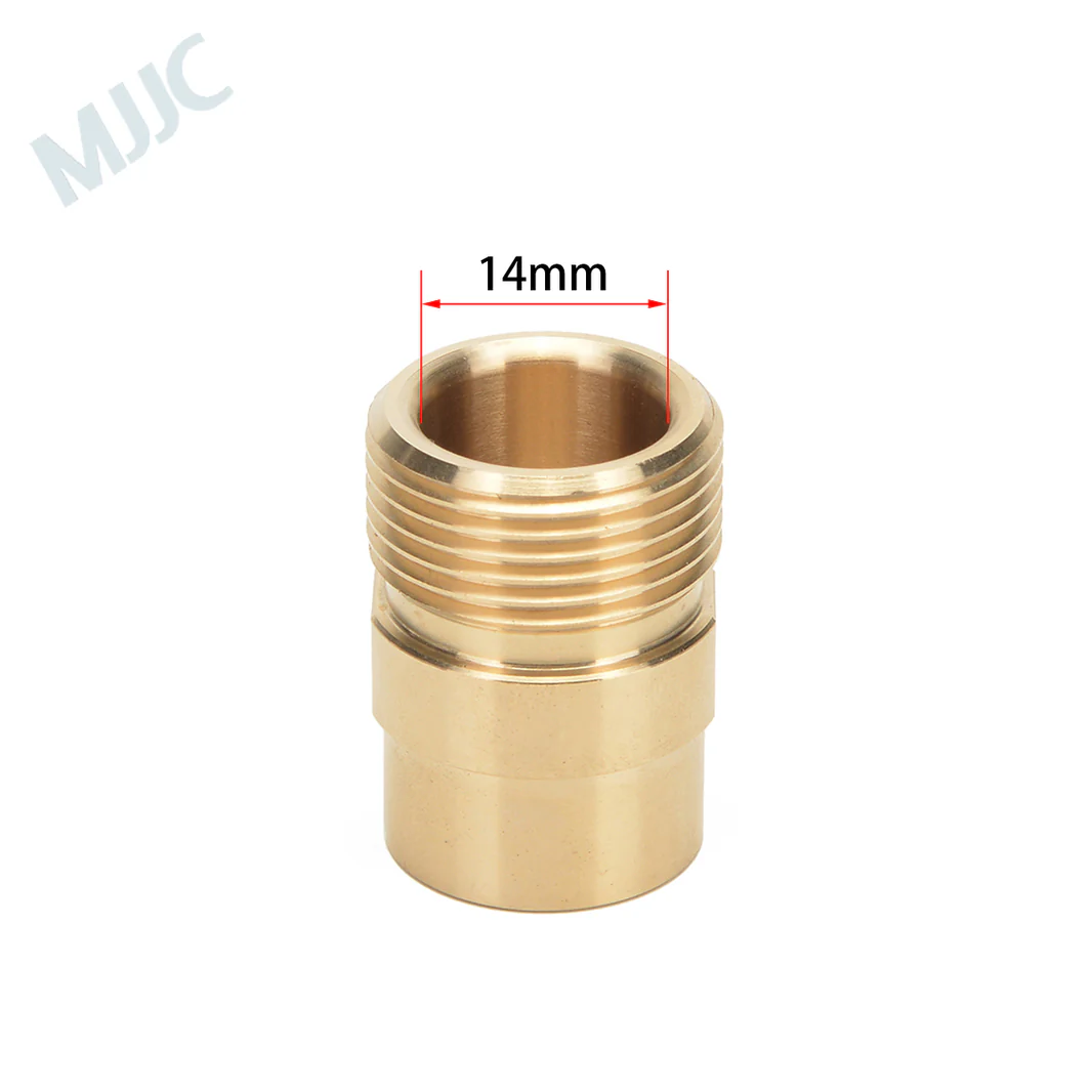 Tetikli Silahlar için 14mm Delikli M22x1.5mm Erkek Dişli Adaptör